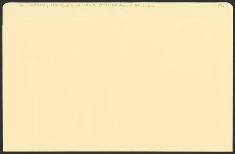 SCOTUS, No. 89-7024 - Oral Argument Notes and Outline preview