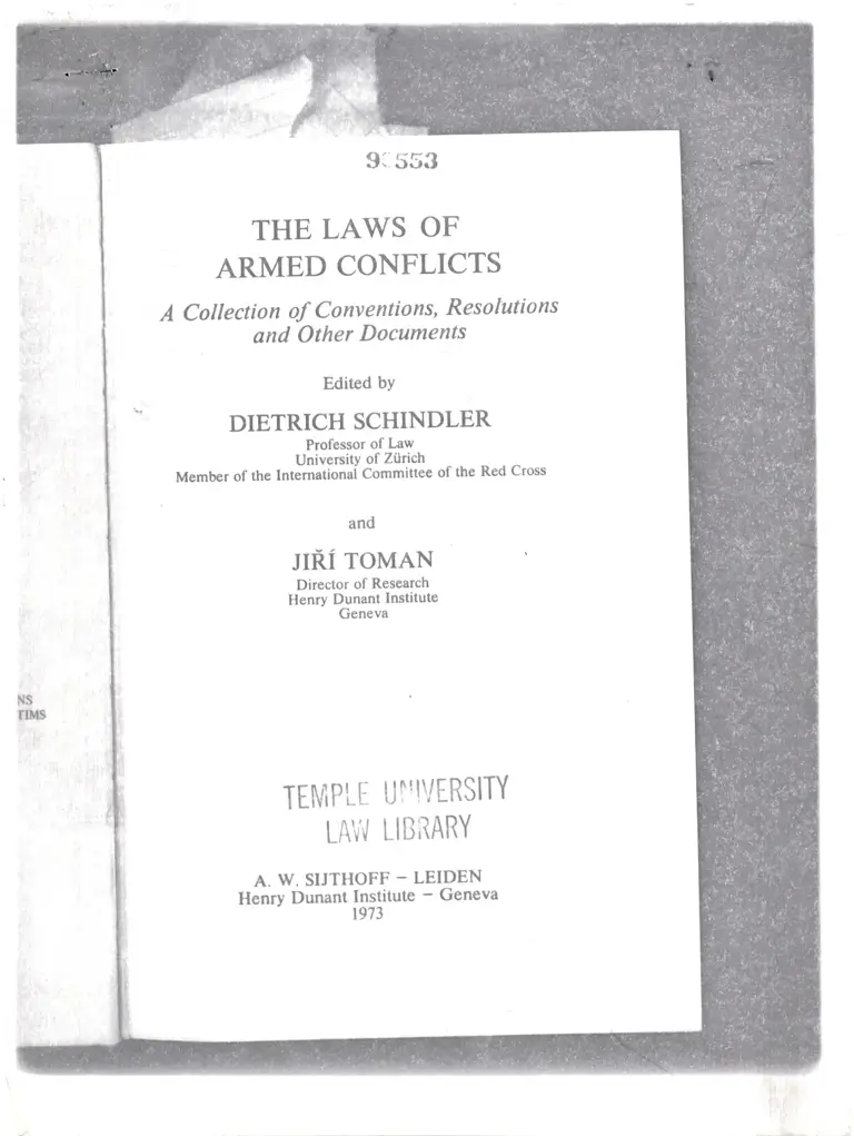 The Laws of Armed Conflicts preview