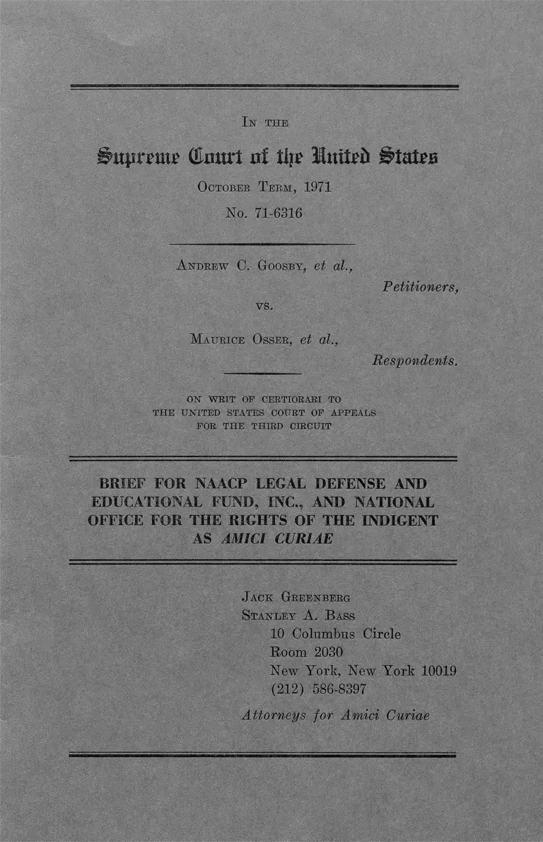 Goosby v. Osser Brief Amici Curiae preview