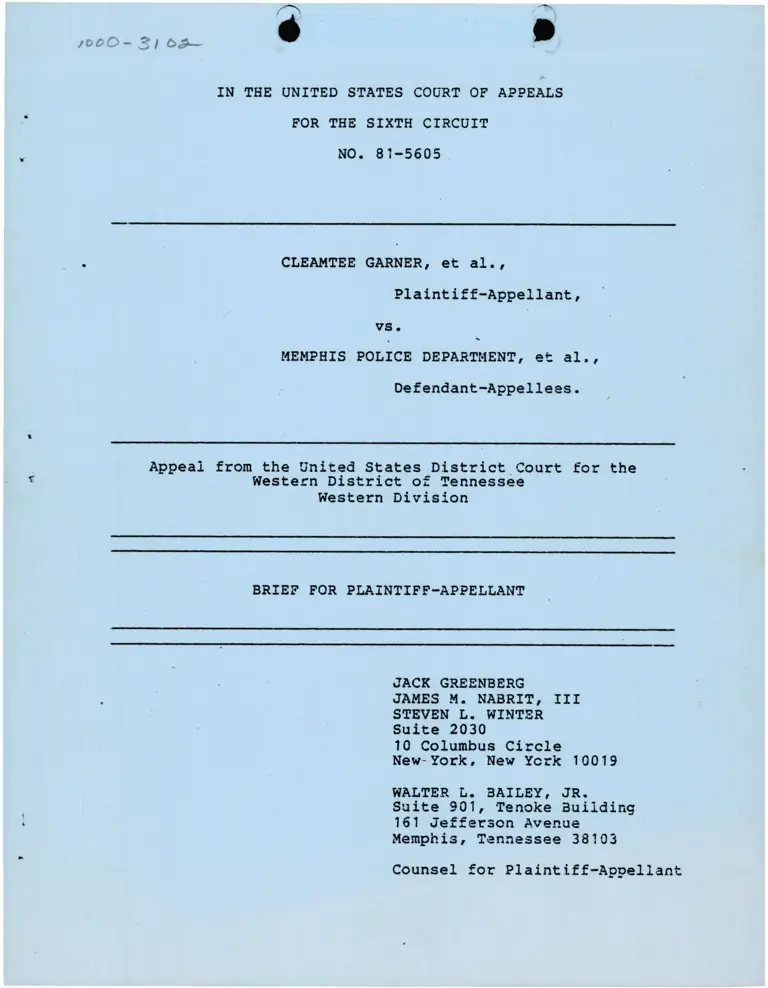 Brief for Appellant preview