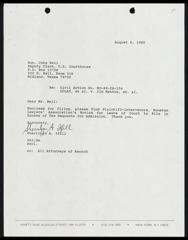 Plaintiff-Intervenor HLA's Motion for Leave of Court to File Excess of Ten Requests for Admission preview