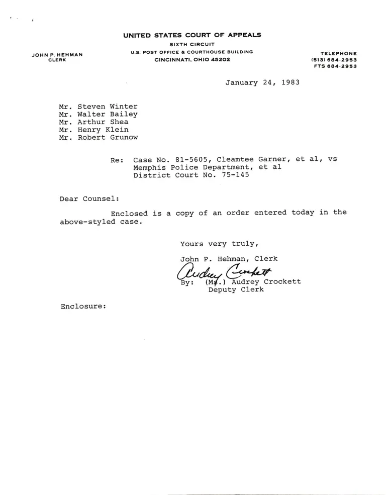 Order to File Joint Appendix preview