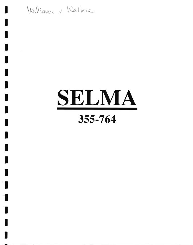 Williams v. Wallace Transcript of Record (Pages 355-764) preview
