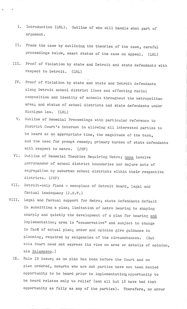 Outline Preparing for Argument preview