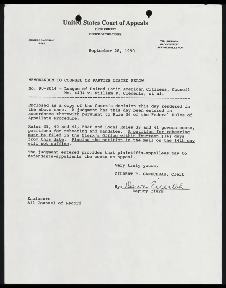 Fifth Circuit Decision preview