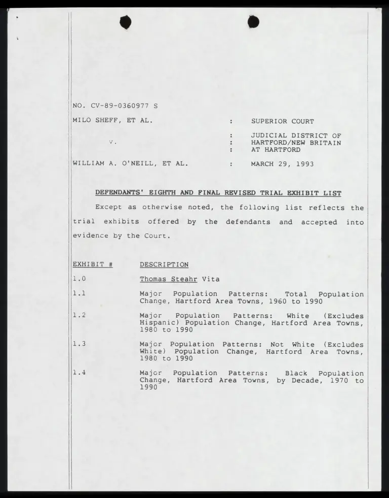 Defendants' Eighth and Final Revised Trial Exhibit List preview