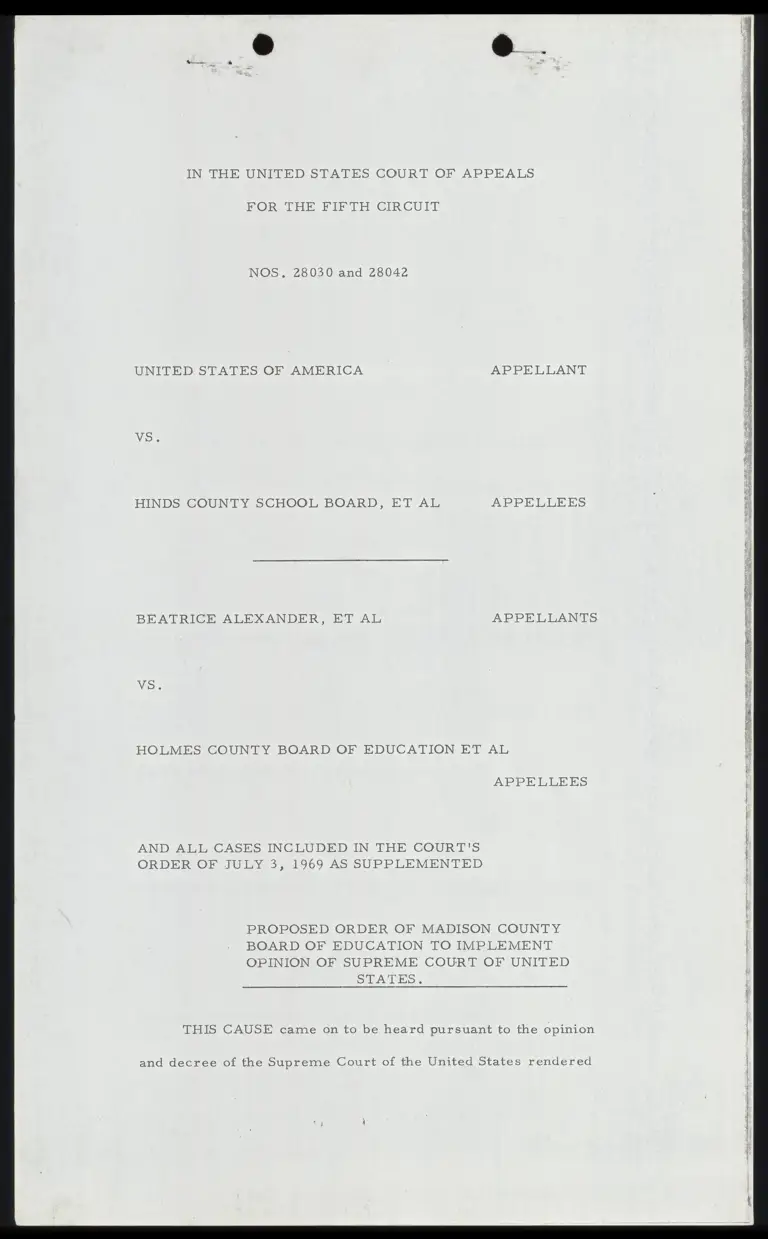 Proposed Order of Madison County to Impelement Supreme Court Opinion preview