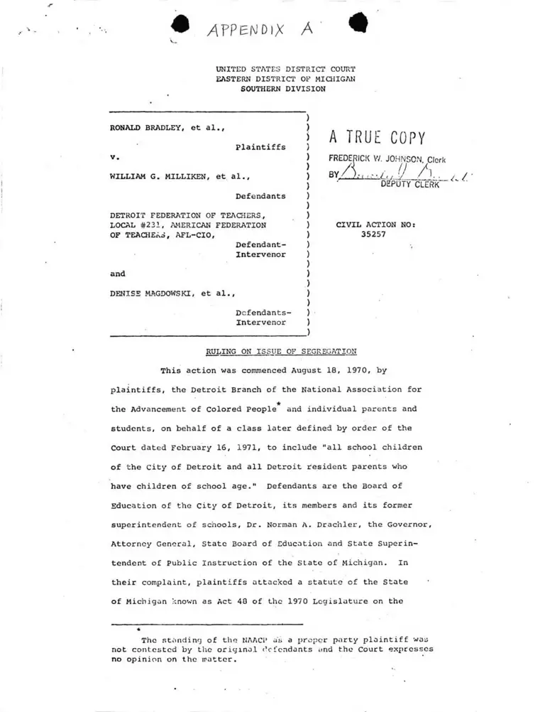 Ruling on the Issue of Segregation preview