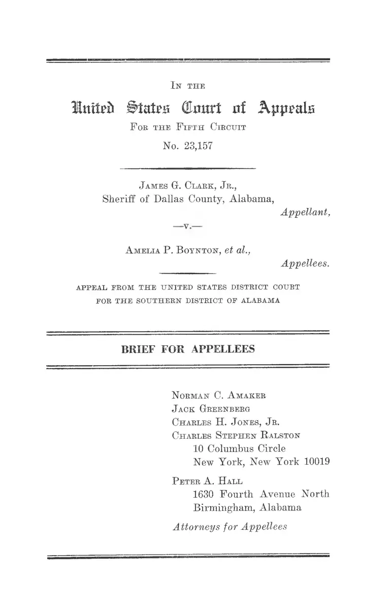 Clark v. Boynton Brief for Appellees preview