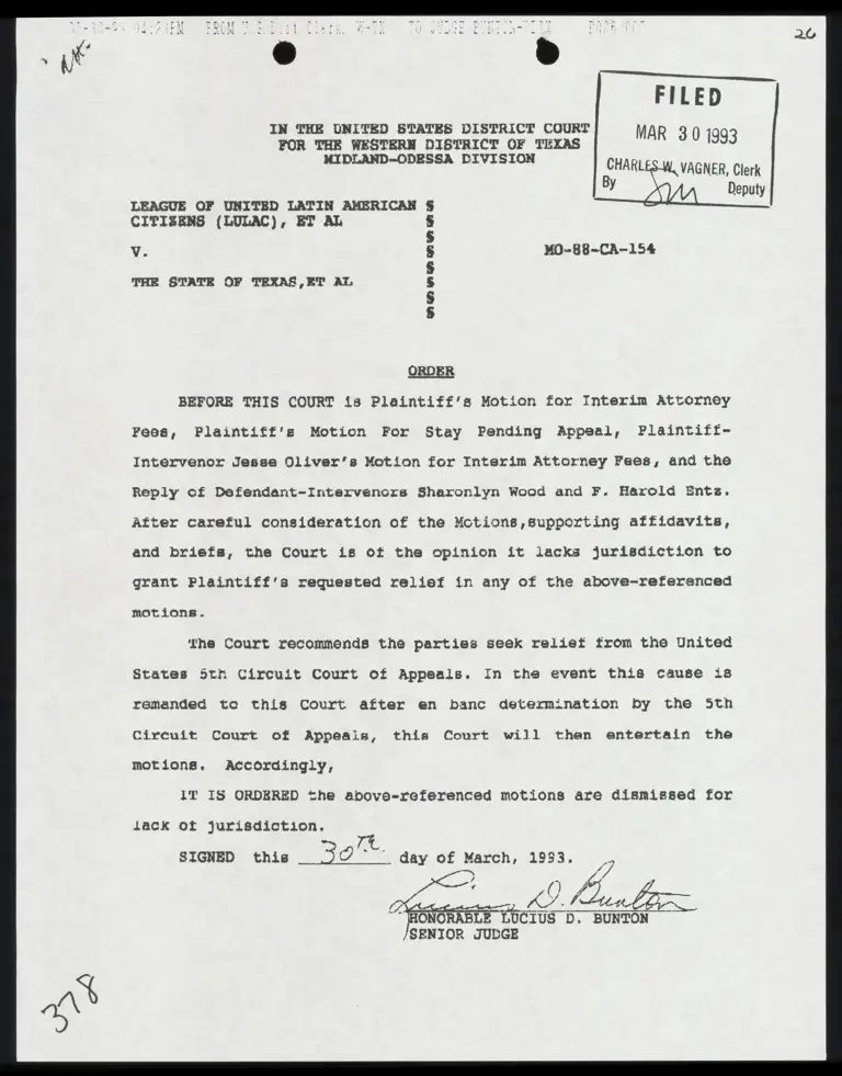 Order to Dismiss Motions preview