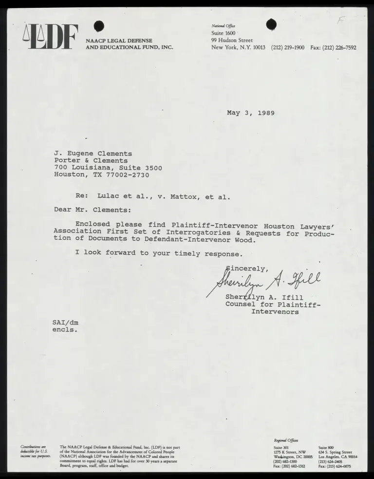 Plaintiff-Intervenors' First Set of Interrogatories and Requests for Production to Defendant-Intervenor Judge Wood preview