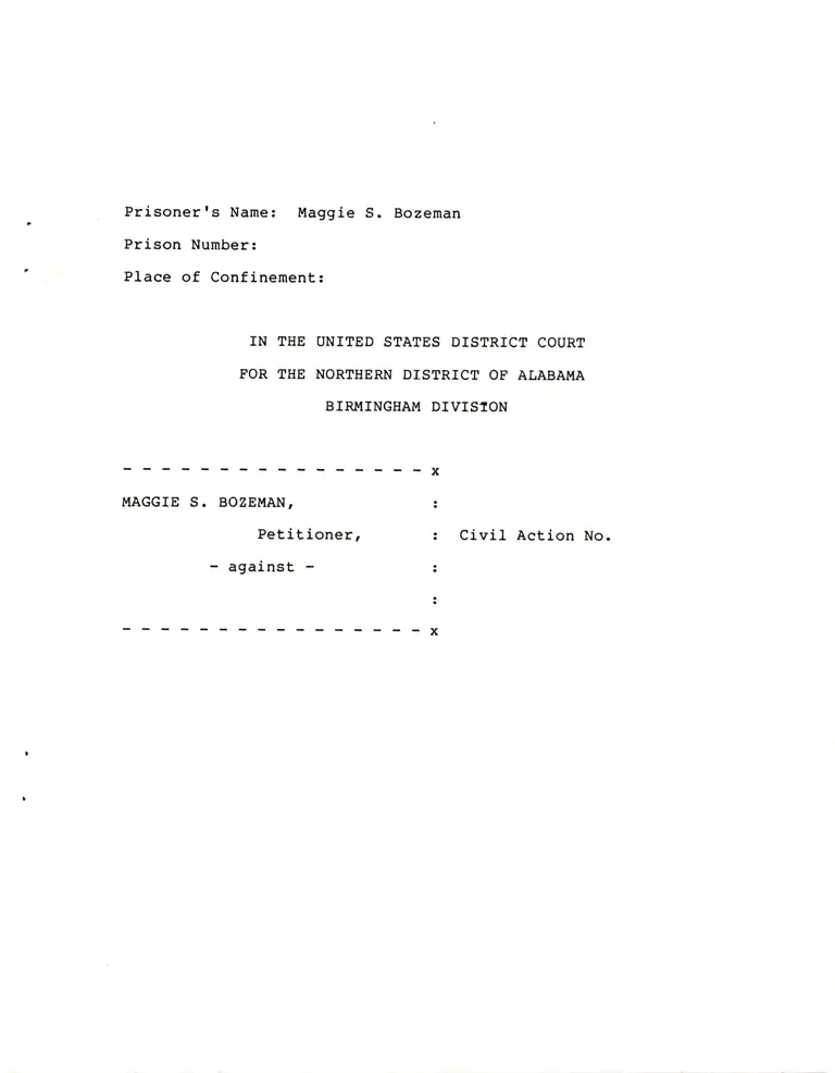 Draft of Petition for Writ of Habeas Corpus by a Person in State Custody 9 preview