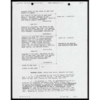 Affidavit of Service preview