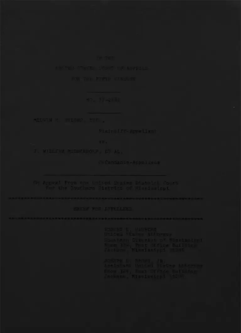 Stubbs v. Middendorf Brief for Appellees preview