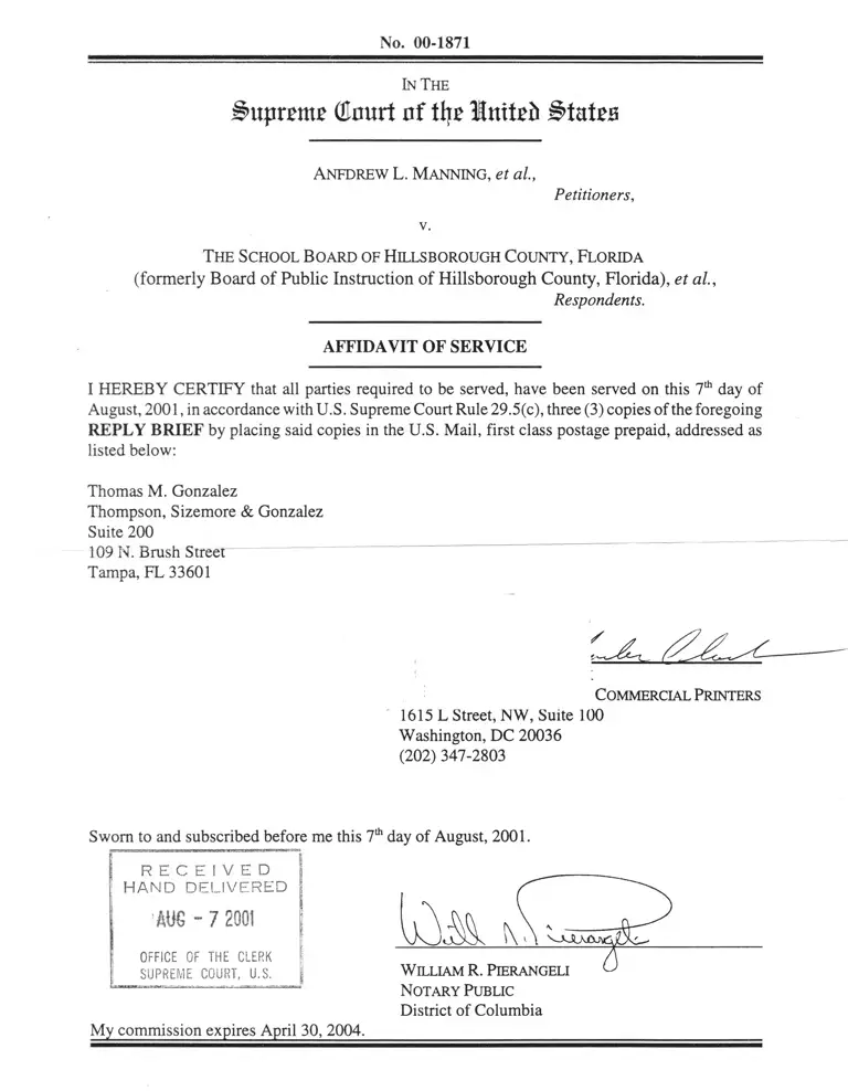 Manns, Jr. v. Hon. Lawrence Koontz preview