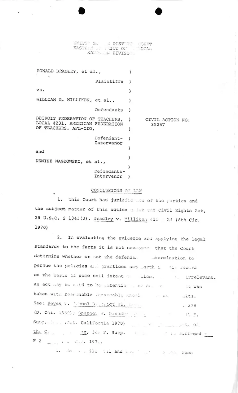 Draft Conclusion of Law 1 preview