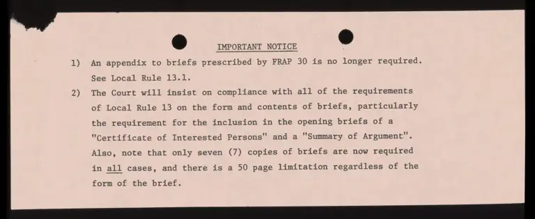 Memorandum to All Counsel RE: Local Rules 11 and 13 preview