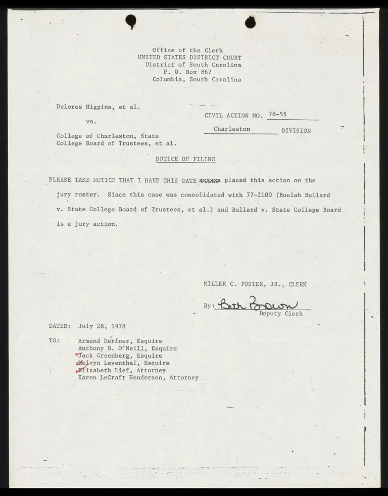 Notice of Filing preview