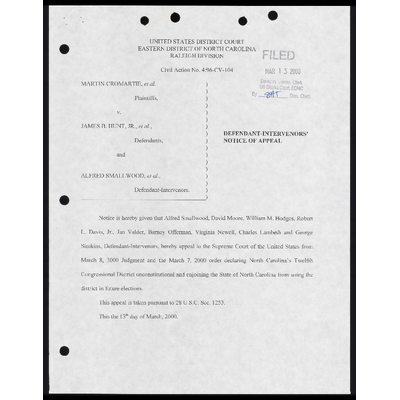 Defendant-Intervenors' Notice of Appeal preview