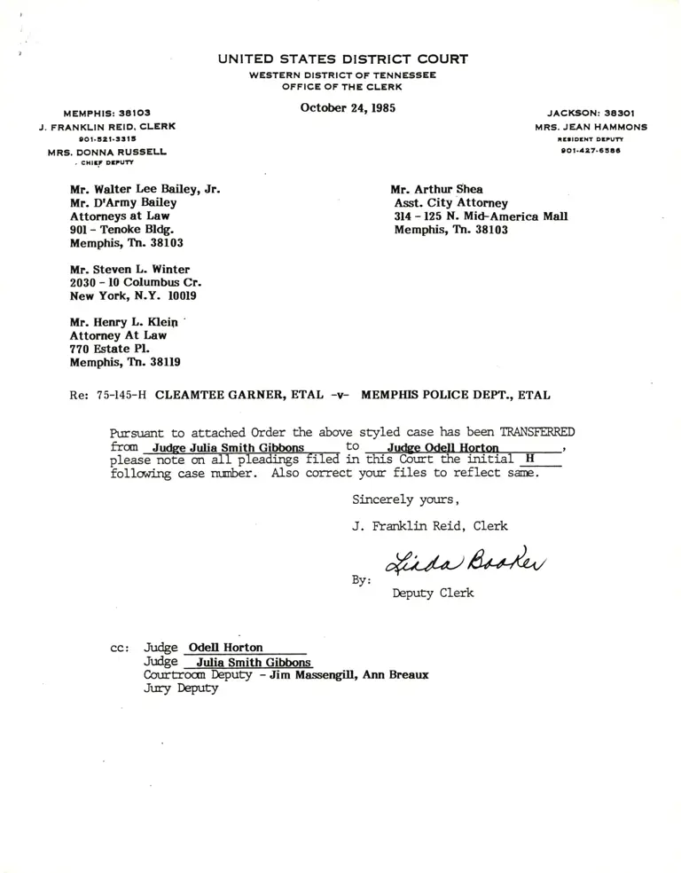 Order of Transfer preview