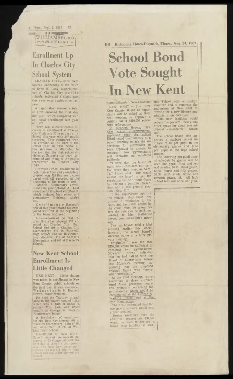 News Articles RE: Green v. New Kent County preview