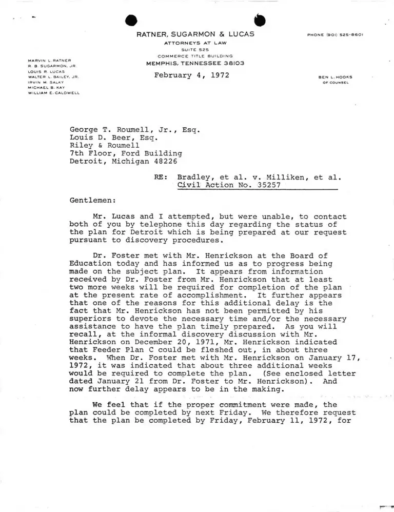 Correspondence from Caldwell to Roumell and Beer preview