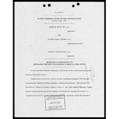 Response in Opposition to Appellees' Motion to Expedite Schedule for Appeal preview