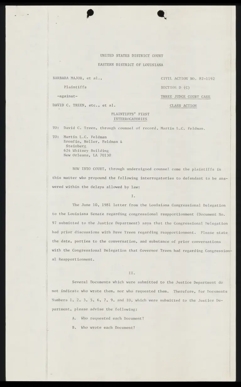 Plaintiffs' First Interrogatories preview