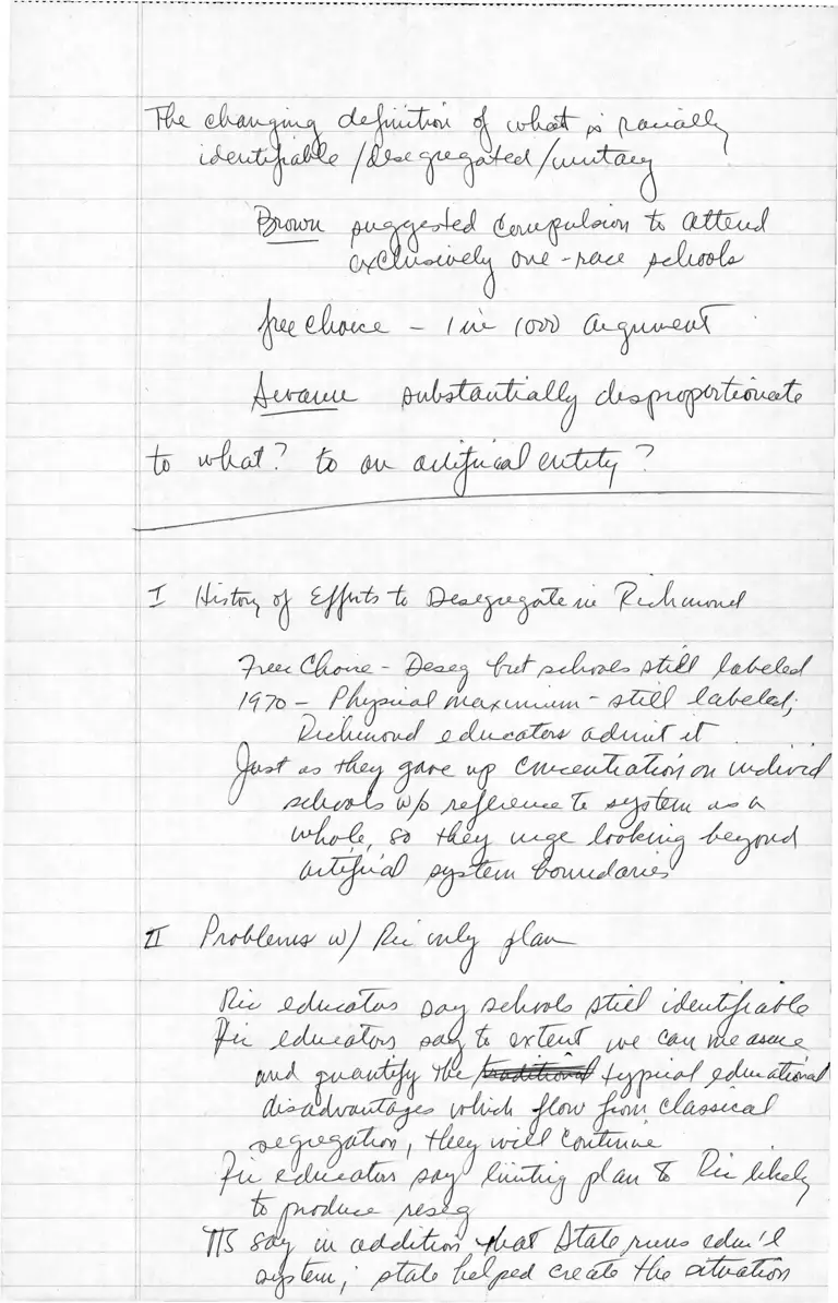 Attorney Notes on Argument preview