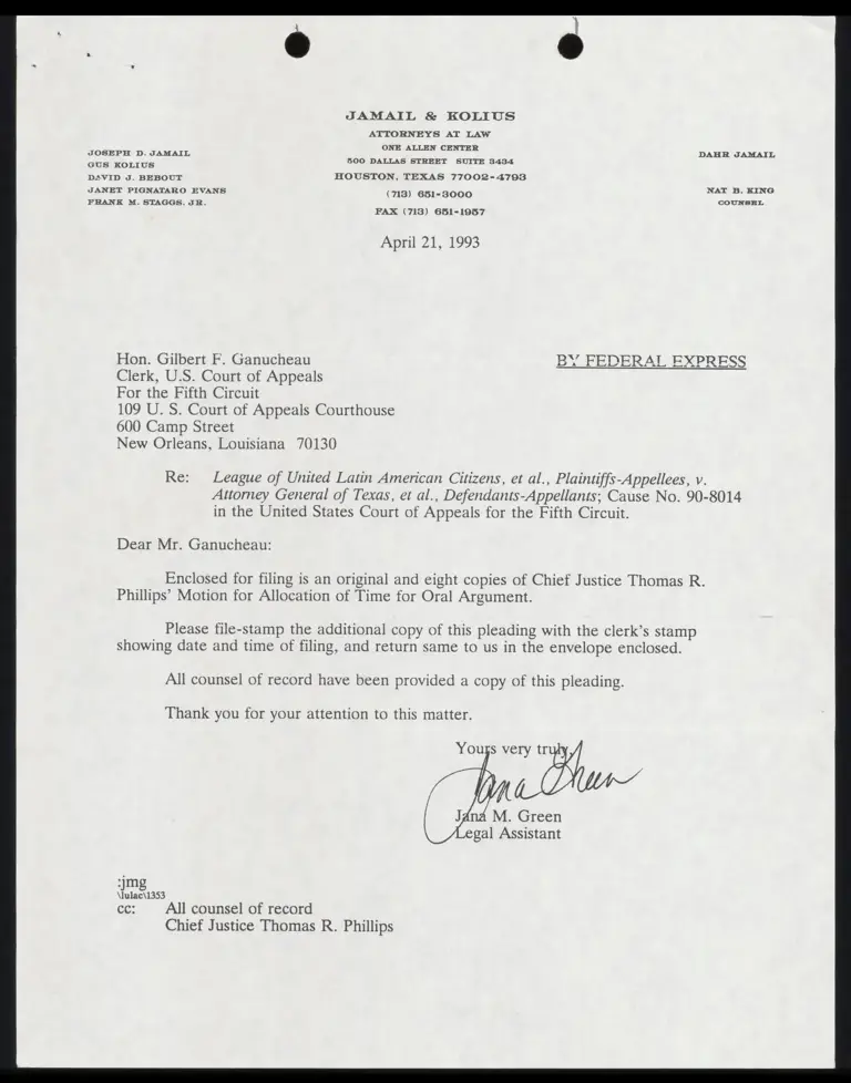 Chief Justice Phillips' Motion for Allocation of Time for Oral Argument; Response to Motion to Disqualify preview