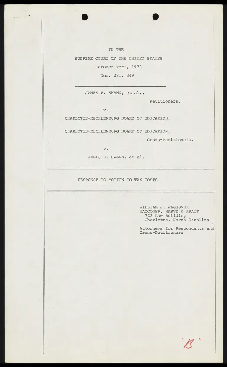 Response to Motion to Tax Costs preview