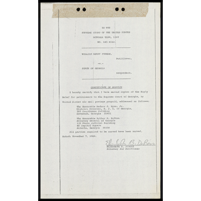 Certificate of Service for Reply Brief preview