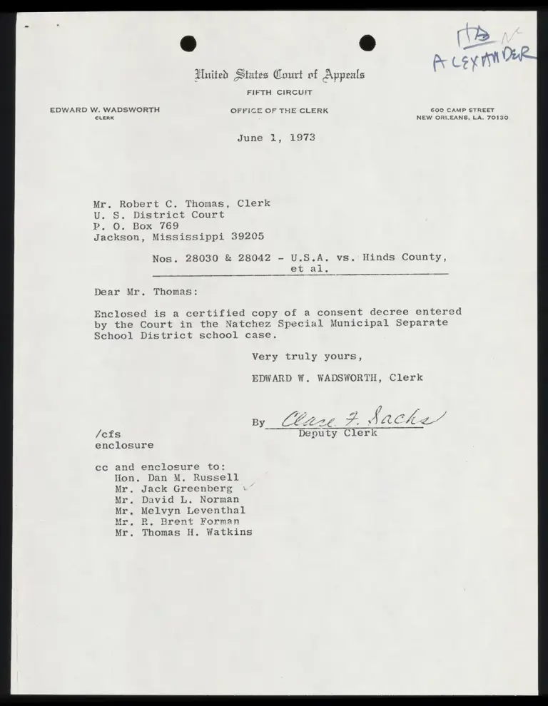 Consent Decree for Natchez Special School District preview