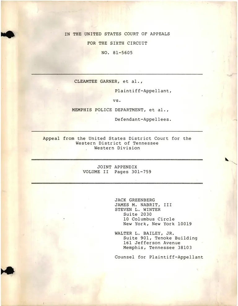 Joint Appendix Volume II preview