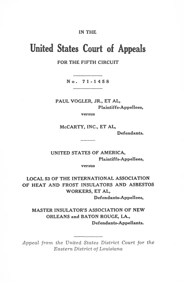 Vogler, Jr. v. McCarty, Inc. Opinion preview