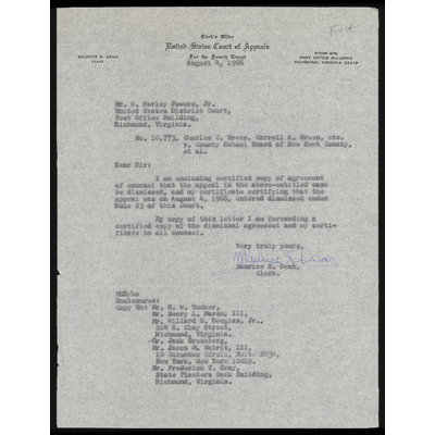 Agreement to Dismiss Appeal with Cover Letter preview