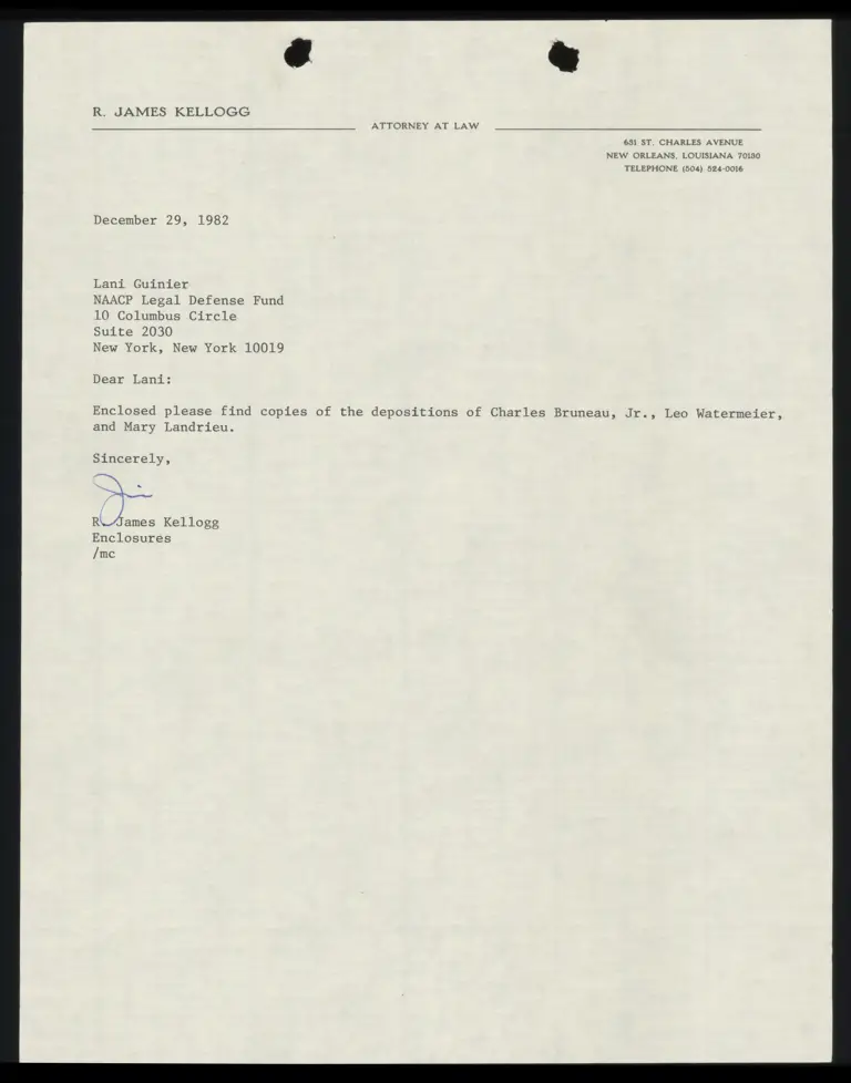 Correspondence from Kellogg to Guinier preview