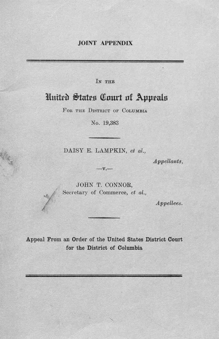 Lampkin v. Connor Joint Appendix preview