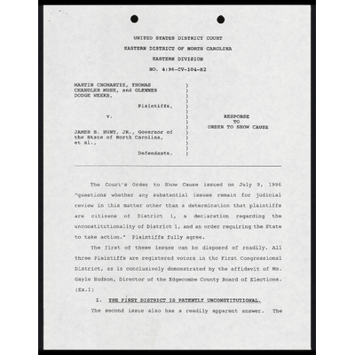 Response to Order to Show Cause preview