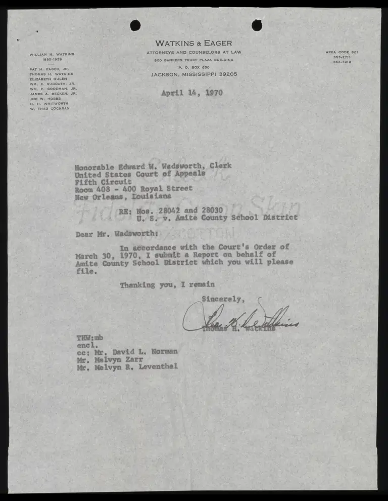 Report of School Organization as of April 15, 1970 preview