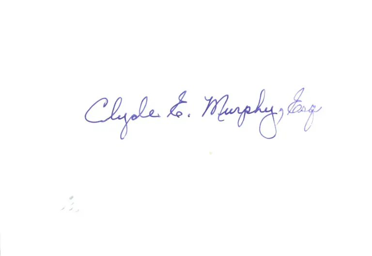 Murphy, Clyde, undated - 1 of 4 (back) preview
