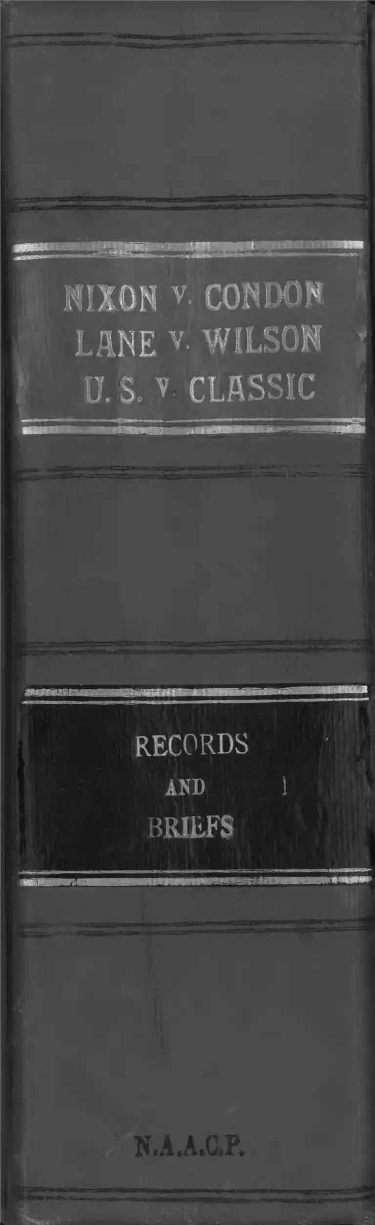 Nixon v. Condon; Lane v. Wilson; U.S. v. Classic Records and Briefs preview