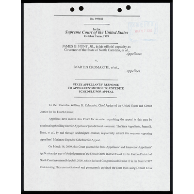 State Appellants' Response to Appellees' Motion to Expedite Schedule for Appeal preview