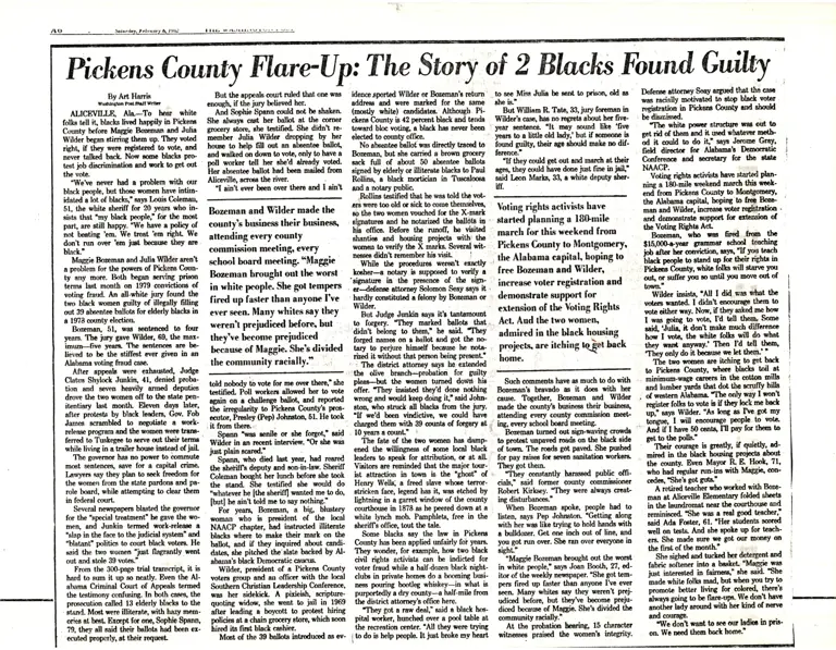 Pickens County Flare-up News Clipping preview