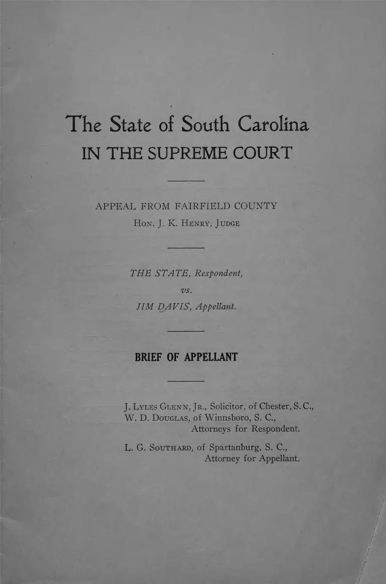 State v. Davis Brief of Appellant preview