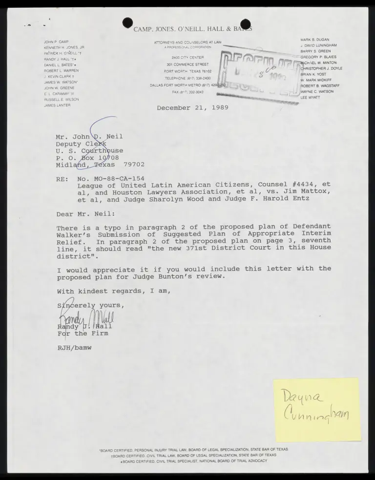 Defendant Walker's Submission of Suggested Plan of Appropriate Interim Relief preview