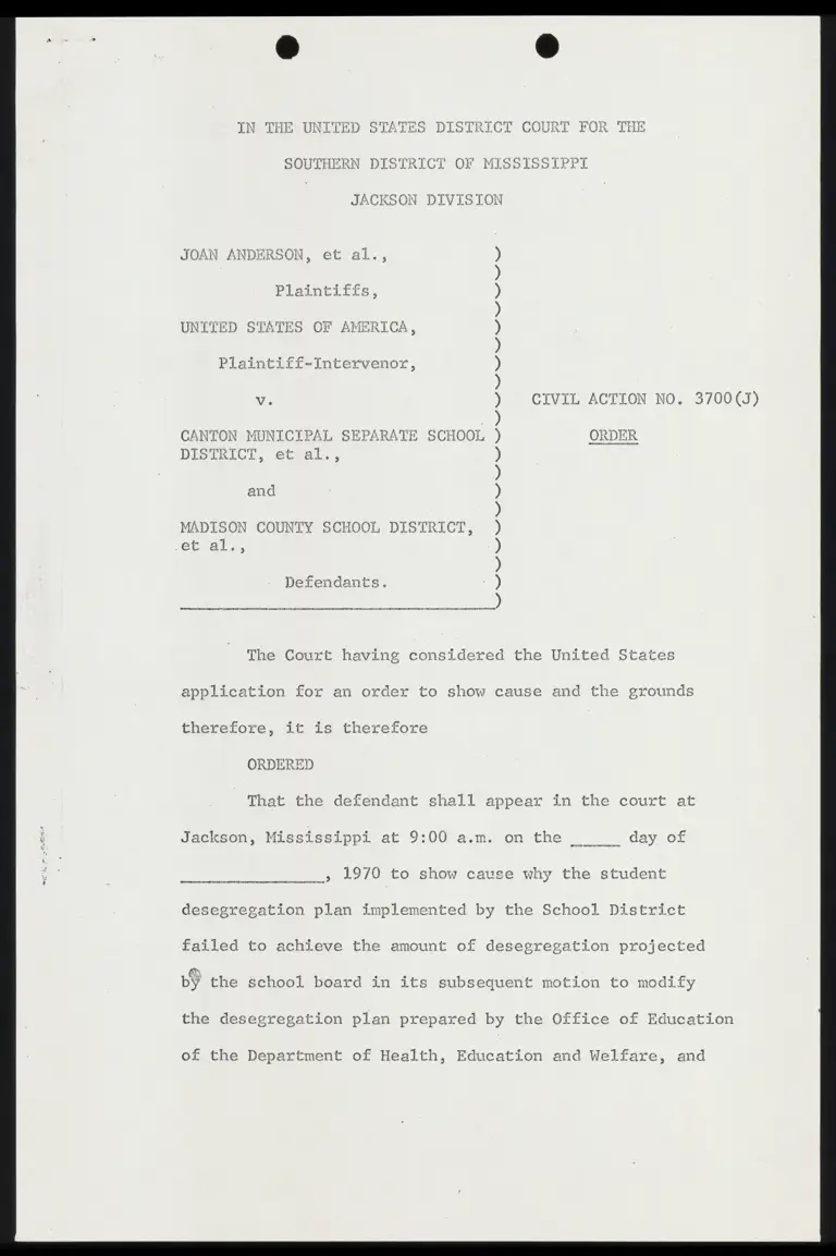 Order for Court Appearance preview