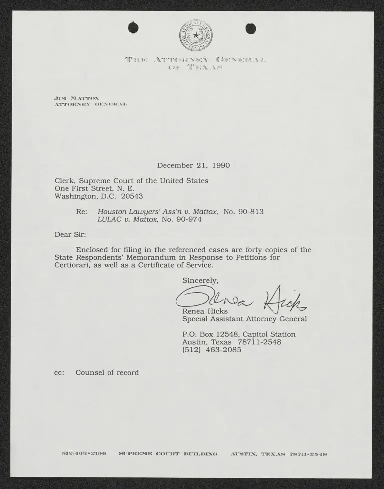 Memorandum in Response to Petitions for Certiorari preview