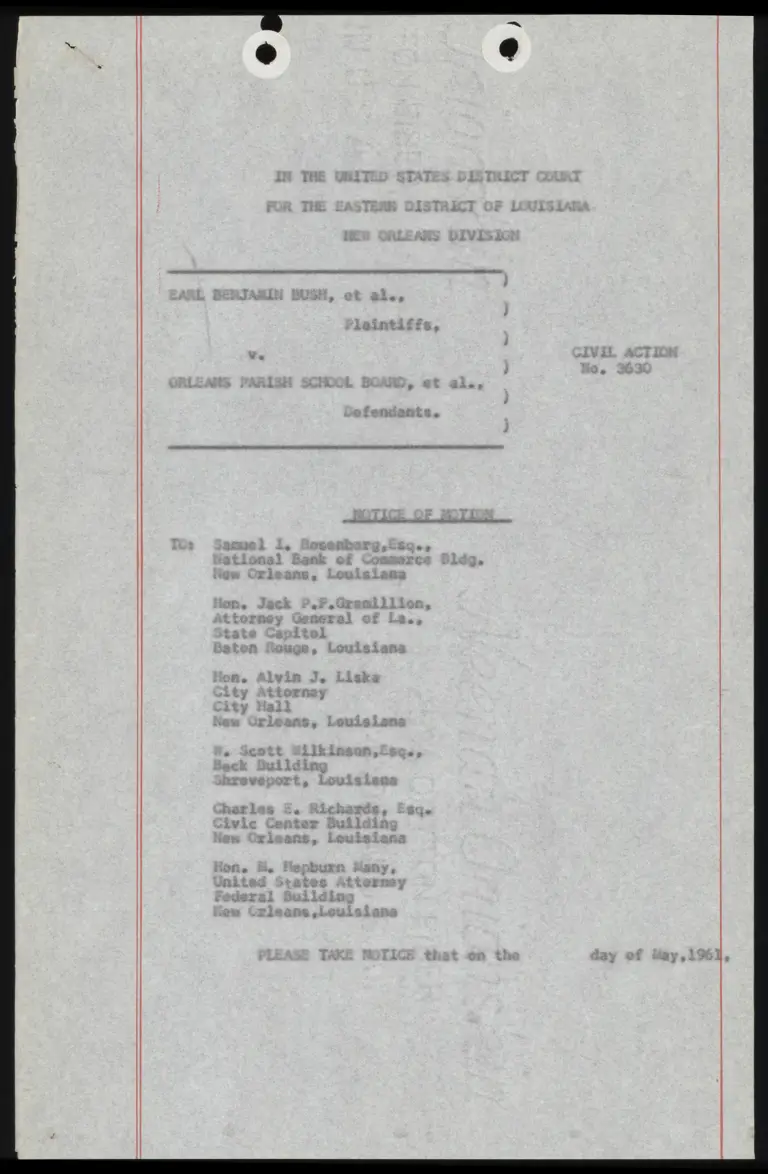 Notice of Motion preview