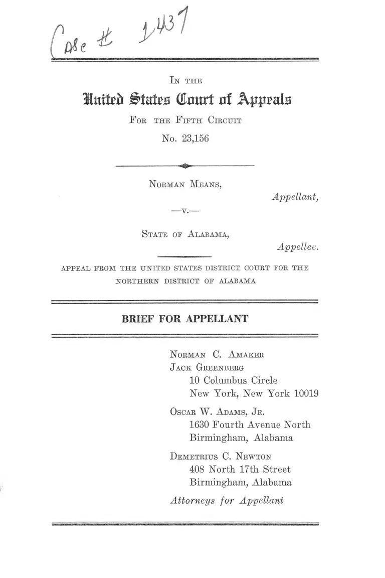 Means v. Alabama Brief for Appellant preview